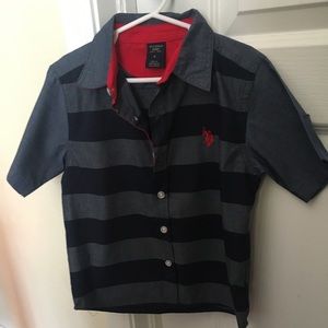 Boys polo button down dress shirt
